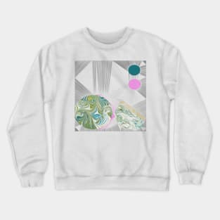 Circles #3 Art Deco Collage Crewneck Sweatshirt